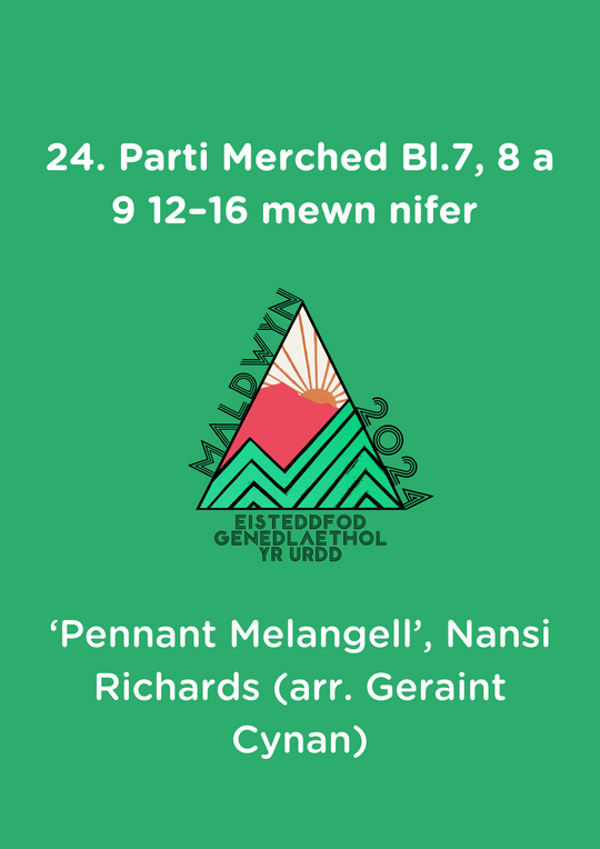 24. Parti Merched Bl.7, 8 a 9 12–16 mewn nifer - Pennant Melangell