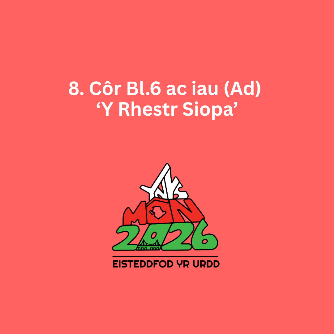 Darn Gosod 8 - Côr Bl.6 ac iau (Ad) ‘Y Rhestr Siopa’